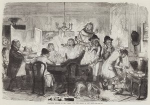 Vossenjagers die zich vermaken in de Goede Oude Tijden